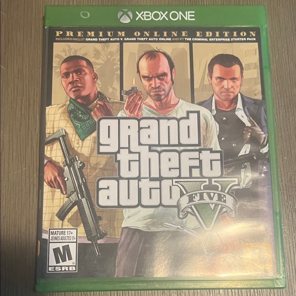 Grand Theft Auto V Premium Online Edition for Xbox One - Green Case
